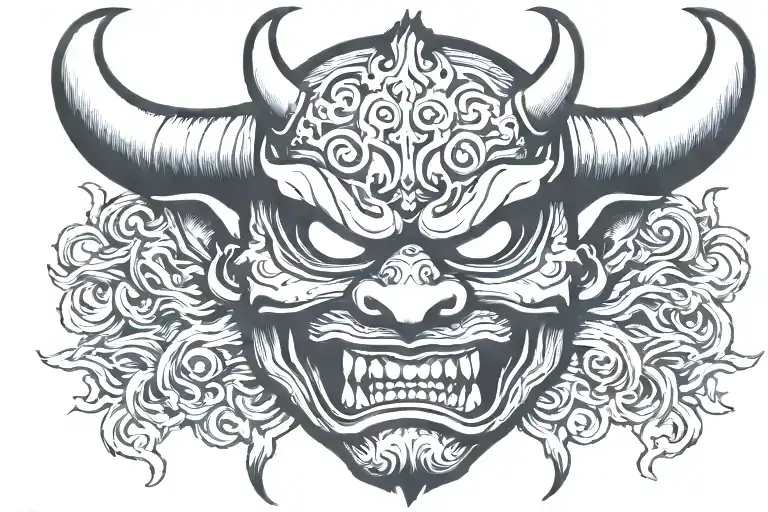 Oni Demon Mask