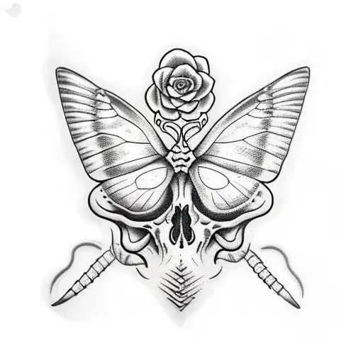 Butterfly Snake Skull