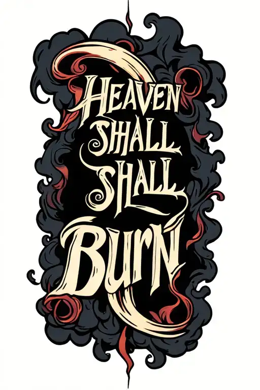 Heaven Shall Burn Lettering With Smoke