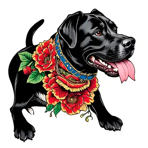 Black Old Traddy Dog