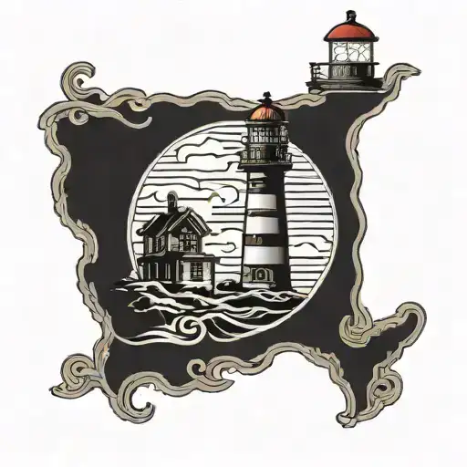 Lighthouse Standing Tall Amidst