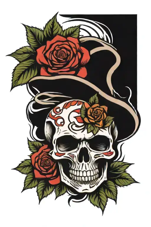 Skull And Roses