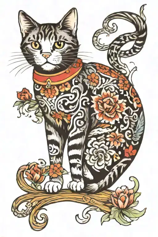 Full Body Cat Atttacking