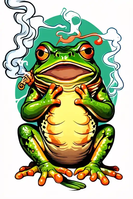 Frog Smoking