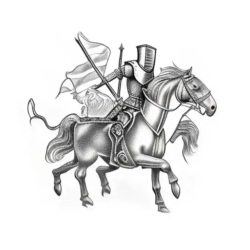 Lithuanian Knight On A Horse