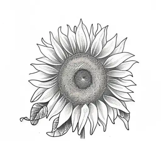 Sunflower With The Word Mom In The Flower 3 Times