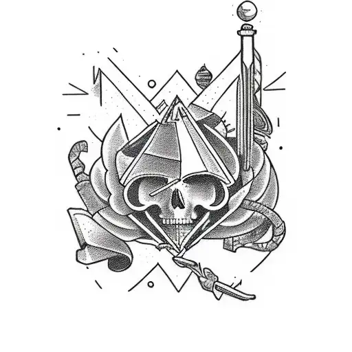 Libra And Broken Hourglass