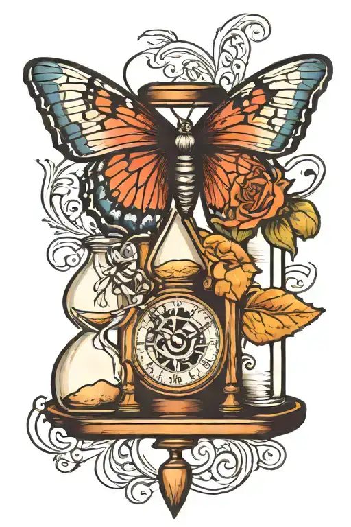 Butterfly And Hourglass