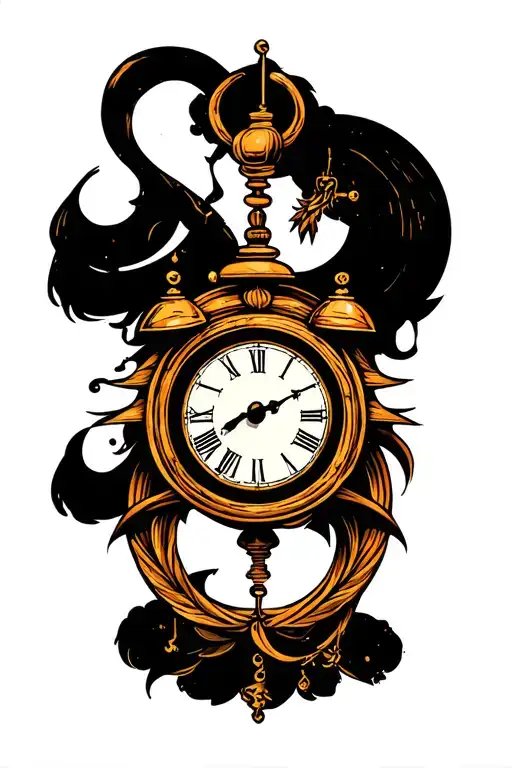 Cancer Zodiac Symbol With Clock