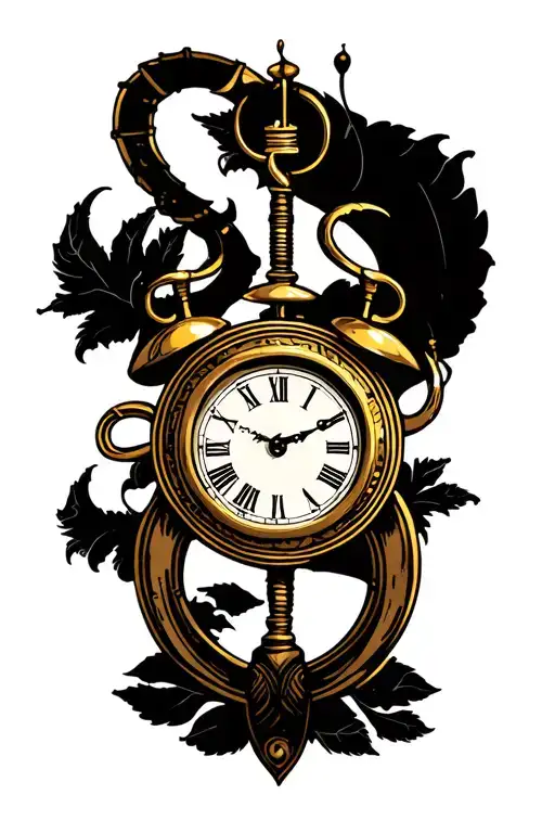 Cancer Zodiac Symbol With Clock Face