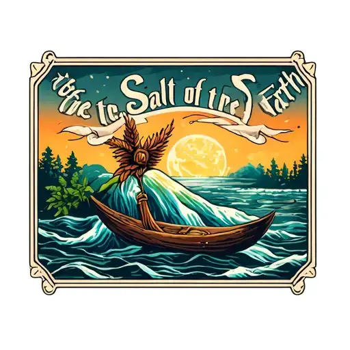 American Traditional Style About Being The Salt Of The Earth From The Bible