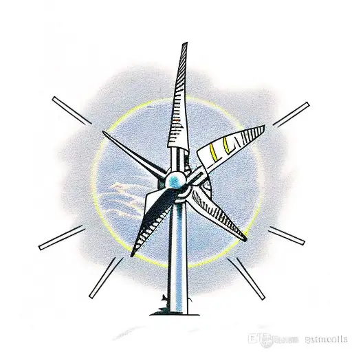 Wind Turbines Mountain