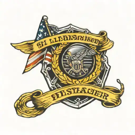 911 Dispatcher Male Thin Gold Line