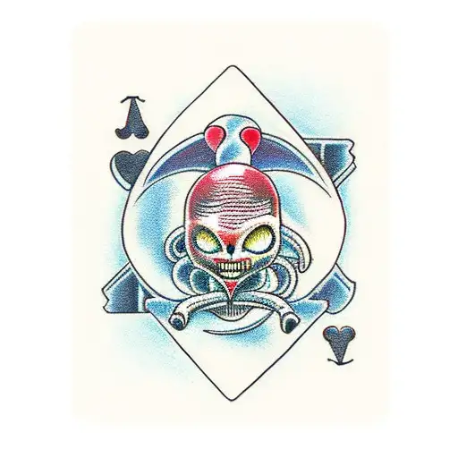 Alien Jack Of Hearts Card