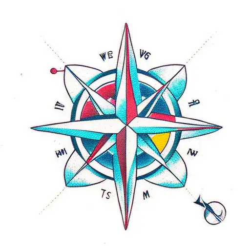 Compass With Mjej Instead Of Nsew