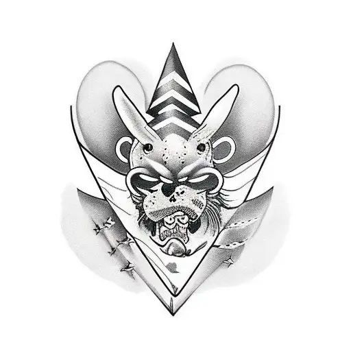 Animal Belier En Noir Et Blanc