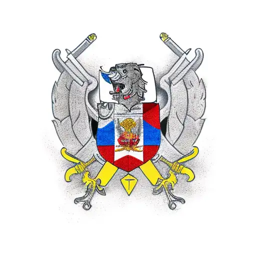 Romanian Flag Nordic Sign