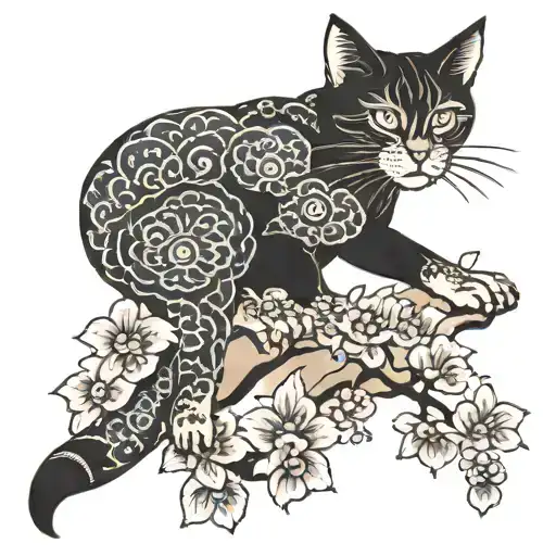 Japanese Cat Leg Sleeve