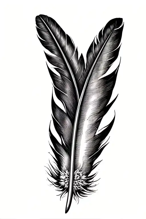Turkey Feather Quill Pen Writing