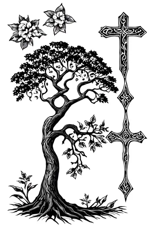 Tree Of Life Cross Family Time