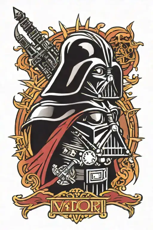 Dark Vador Star Wars Sith Logo Integrated