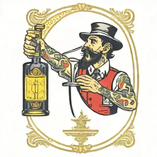 Bartender Tarot Card