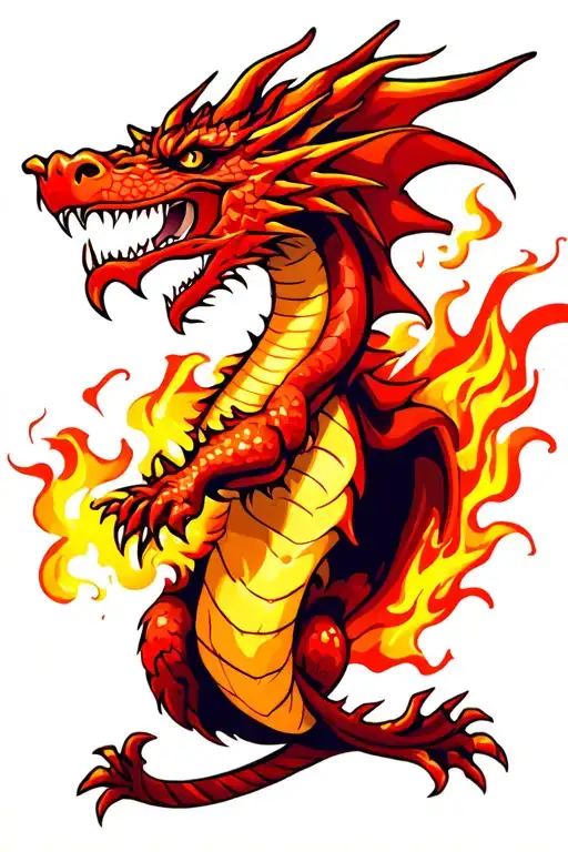 Dragon Breathing Fire