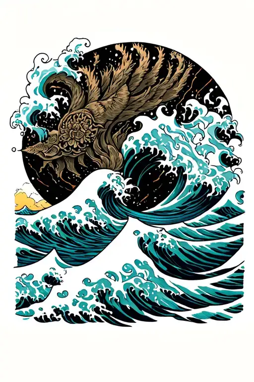 Ocean Waves Crashing