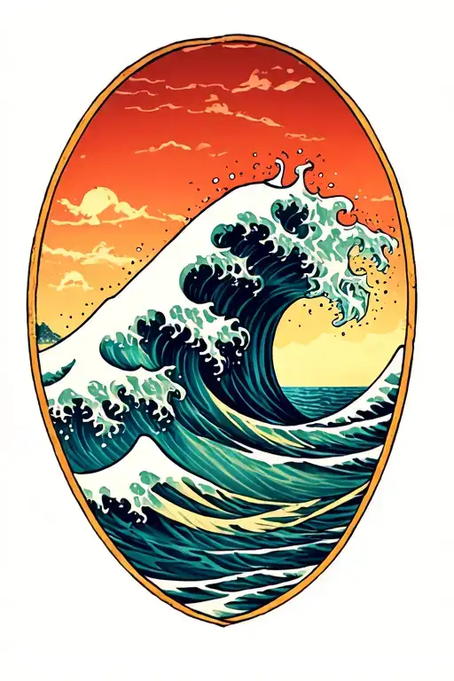 Ocean Waves Crashing