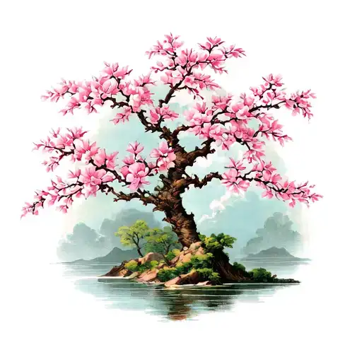 Weeping Cherry Blossom Tree
