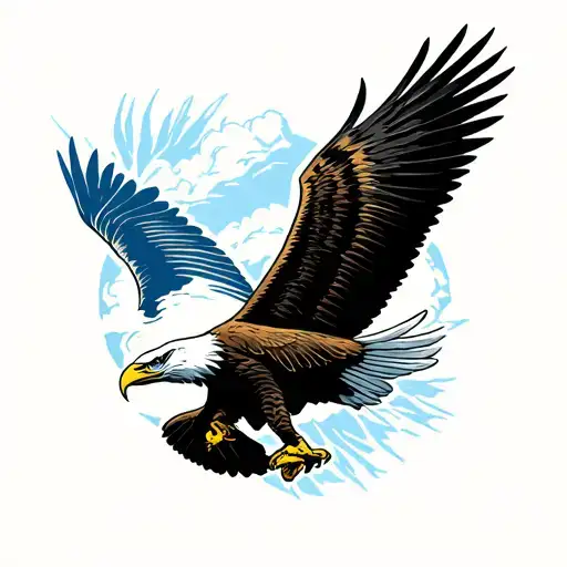 Traditional Eagle Soaring