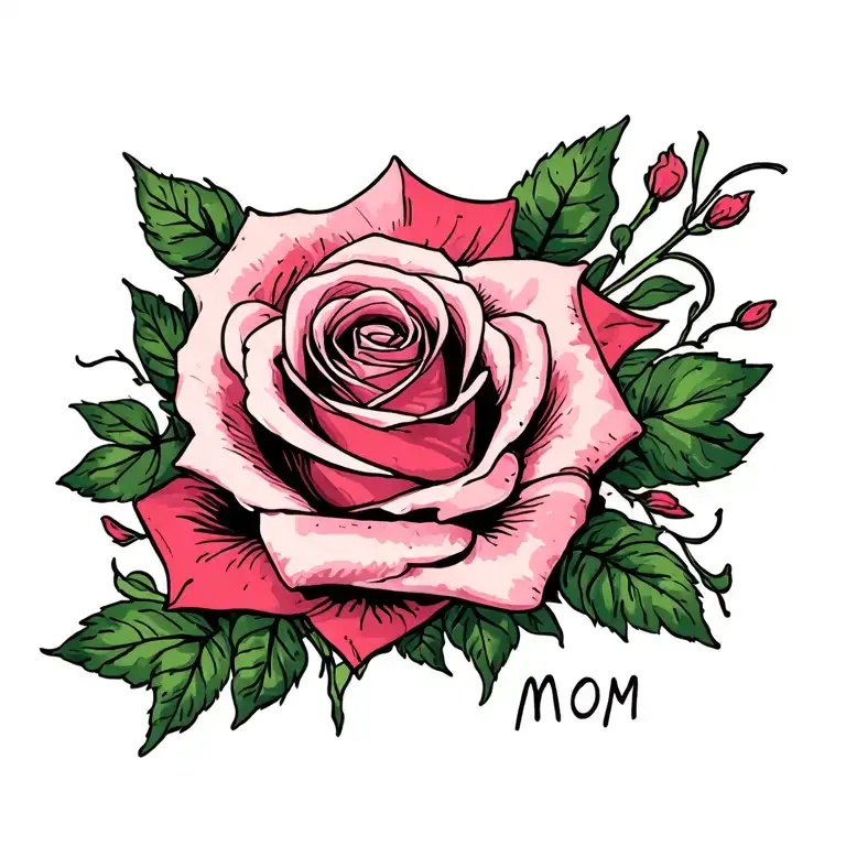 Rose Memorial Tribute For Mom