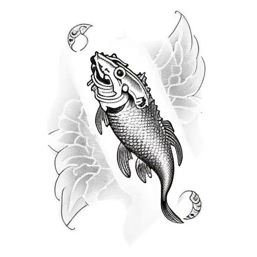 Koi Fish Forearm Tattto Sleeve