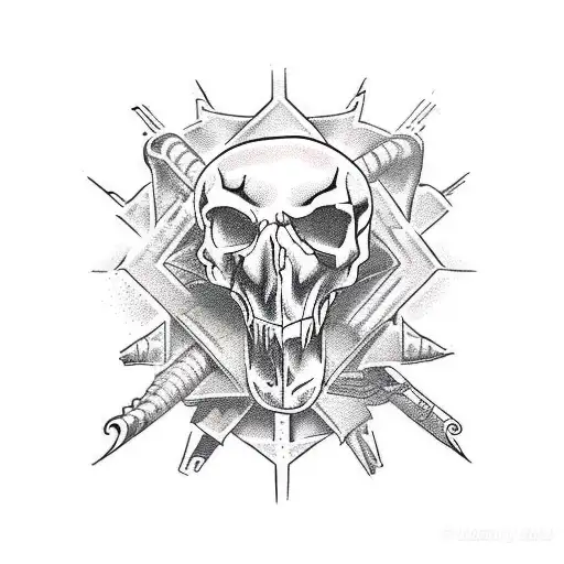 Snake And Animal Skull