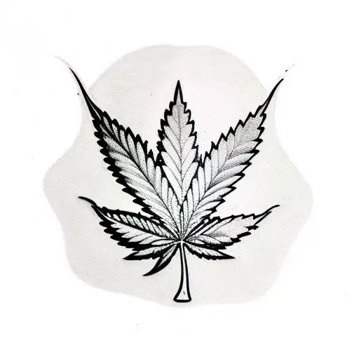 A Cannabis Leaf Morphing Into A Skateboard
