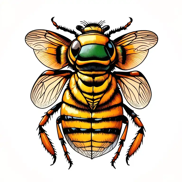 Cicada Tattoo Design