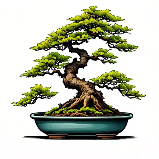Potted Bonsai Tree