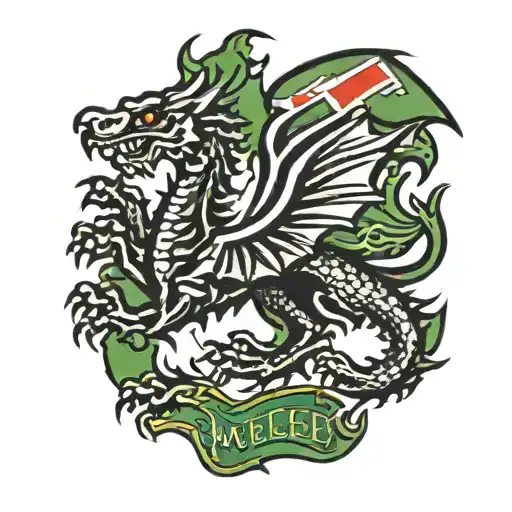 Welsh Flag Dragon