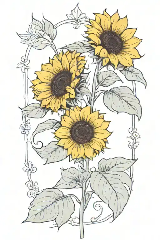 Sunflower Simple Blossom
