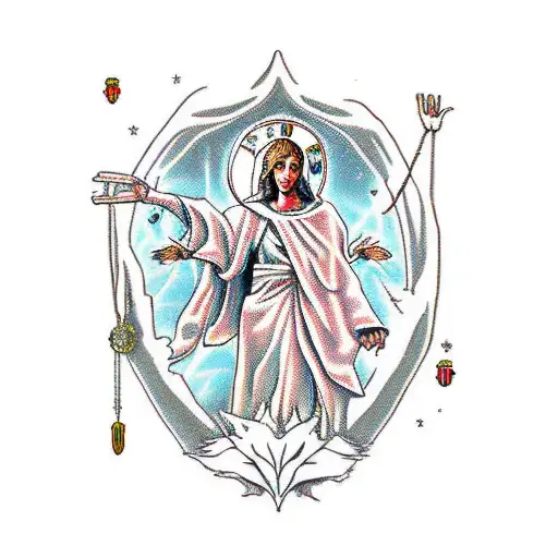 Holy Mary In Oversized Sweater