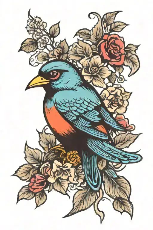 Bird Looking Through