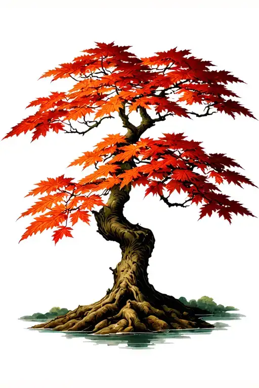 Japanese Maple Tree With Leaves