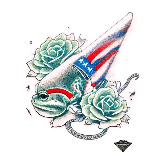 Frog Books Music Flowers Plants