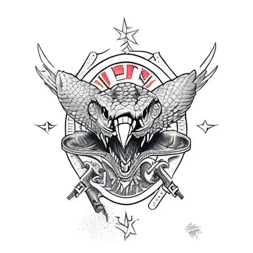 Reptillian Eagle Snakle Hybrid