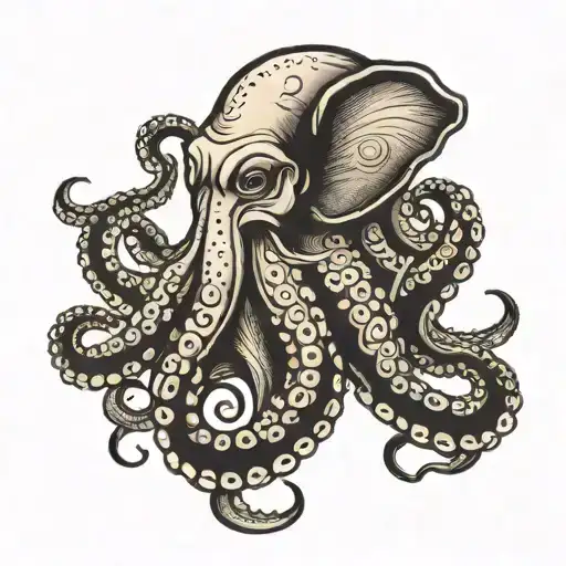 Octopus With Elephant Head