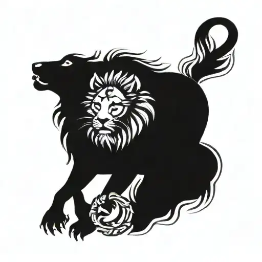 Seahorse And Lion Wearing