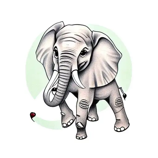 Elephant With The Name Tyris Inside