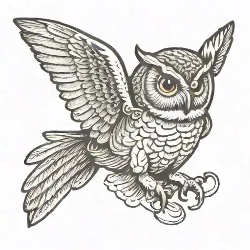 Owl Flying
