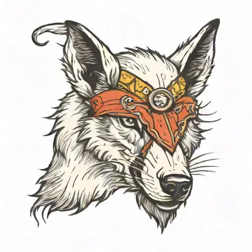 A Wolf Wearing A Sheep's Head Like A Hat