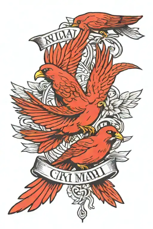 Birds And Roman Numerals